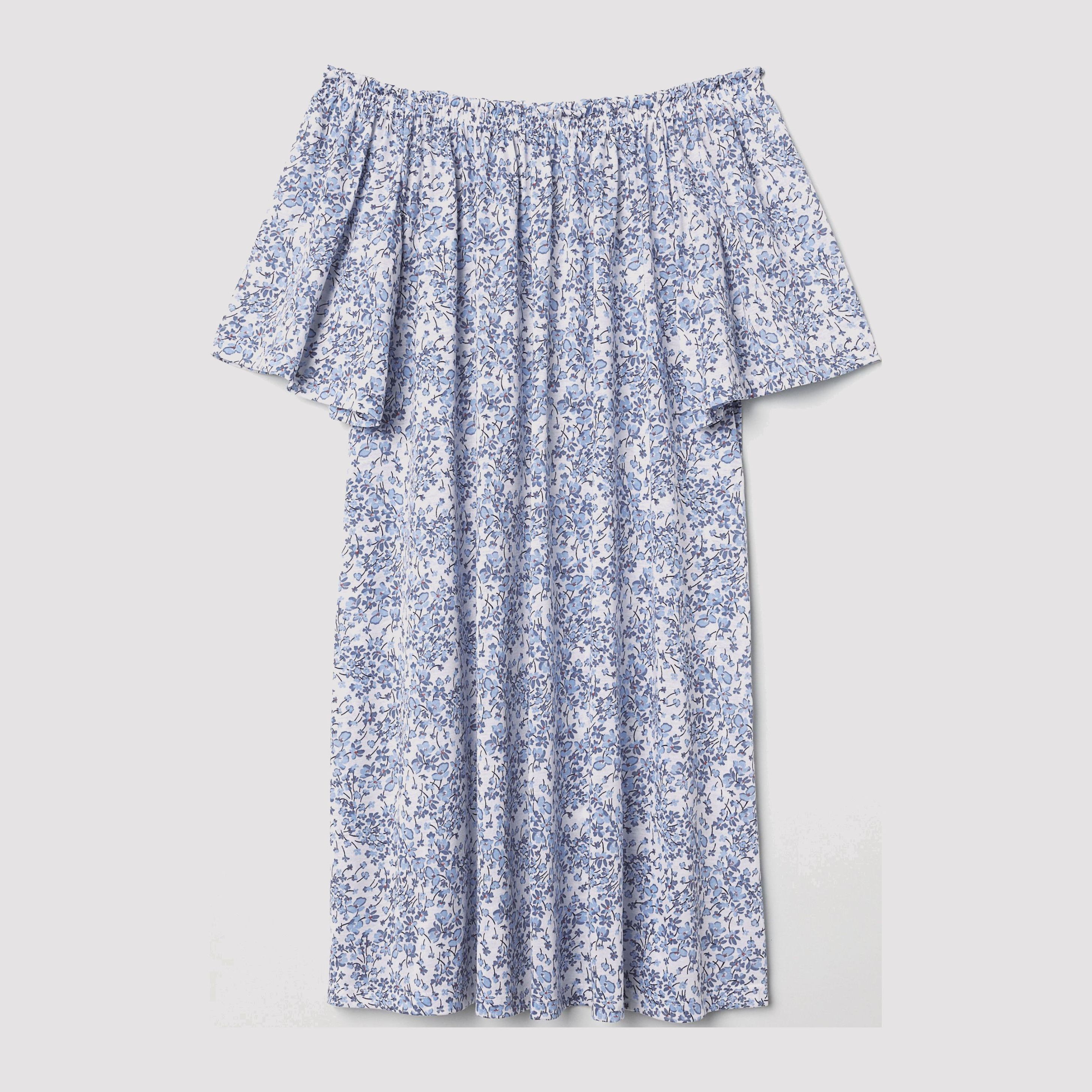 

Платье H&M 6155257-ACSA XL Белое с синим