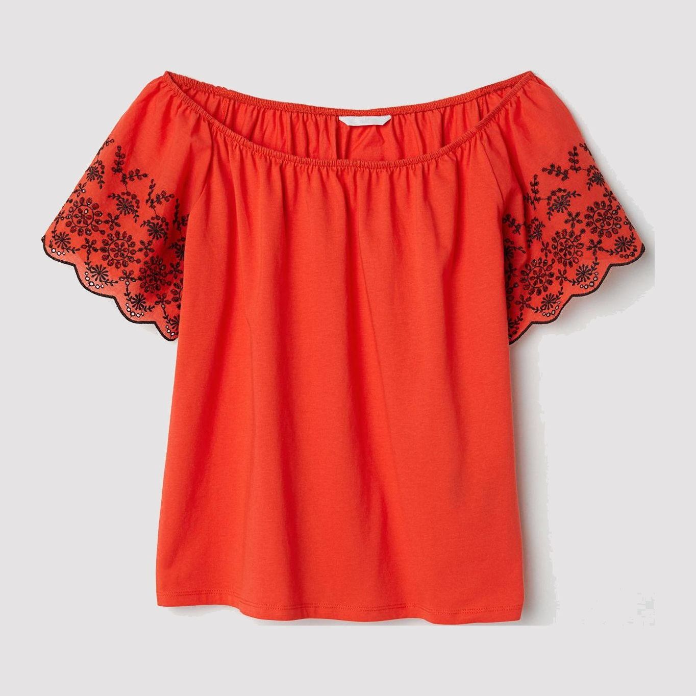 

Топ H&M 6134657-ACQX XL Красный с черным
