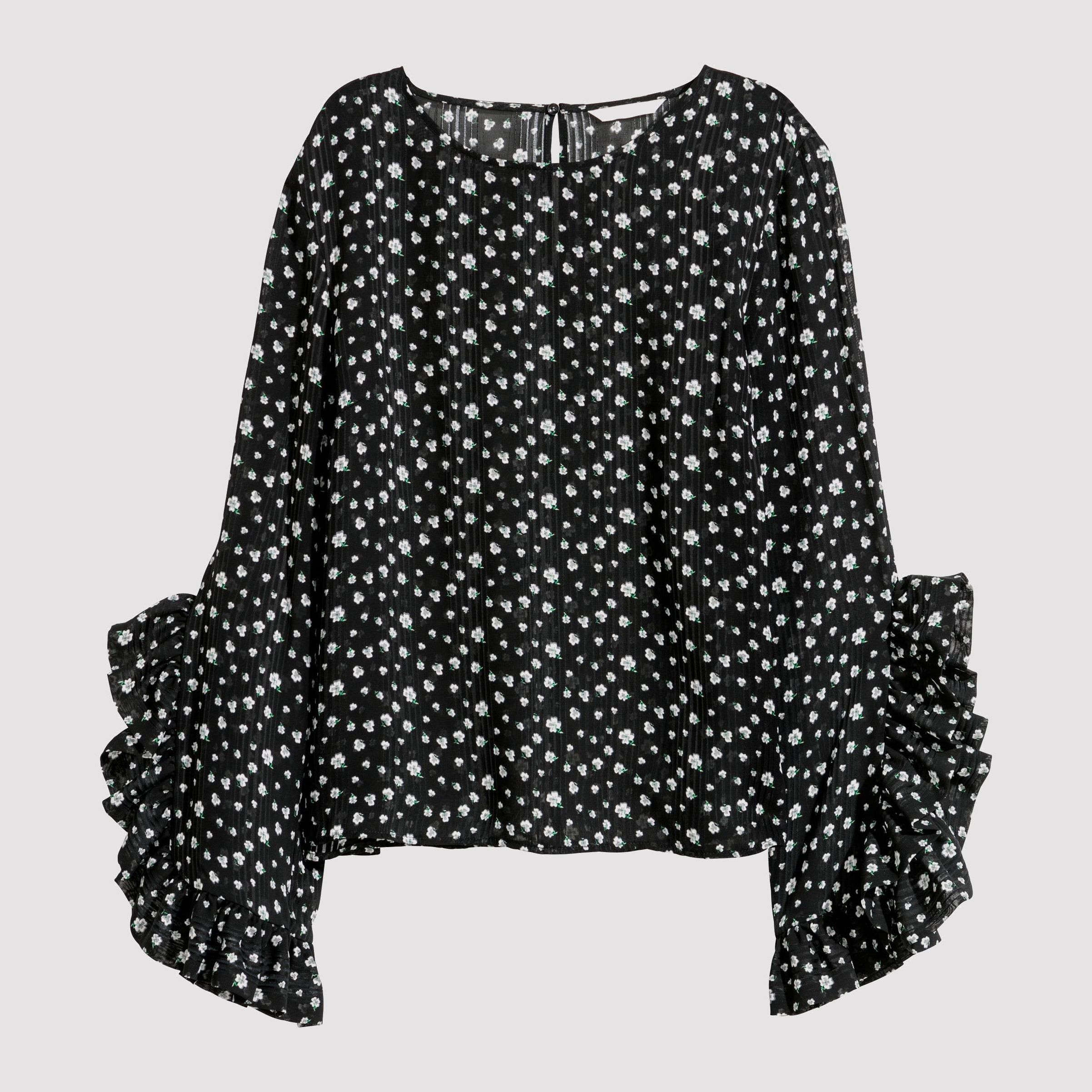 

Блузка H&M 6110507-ADMZ 32 Черная