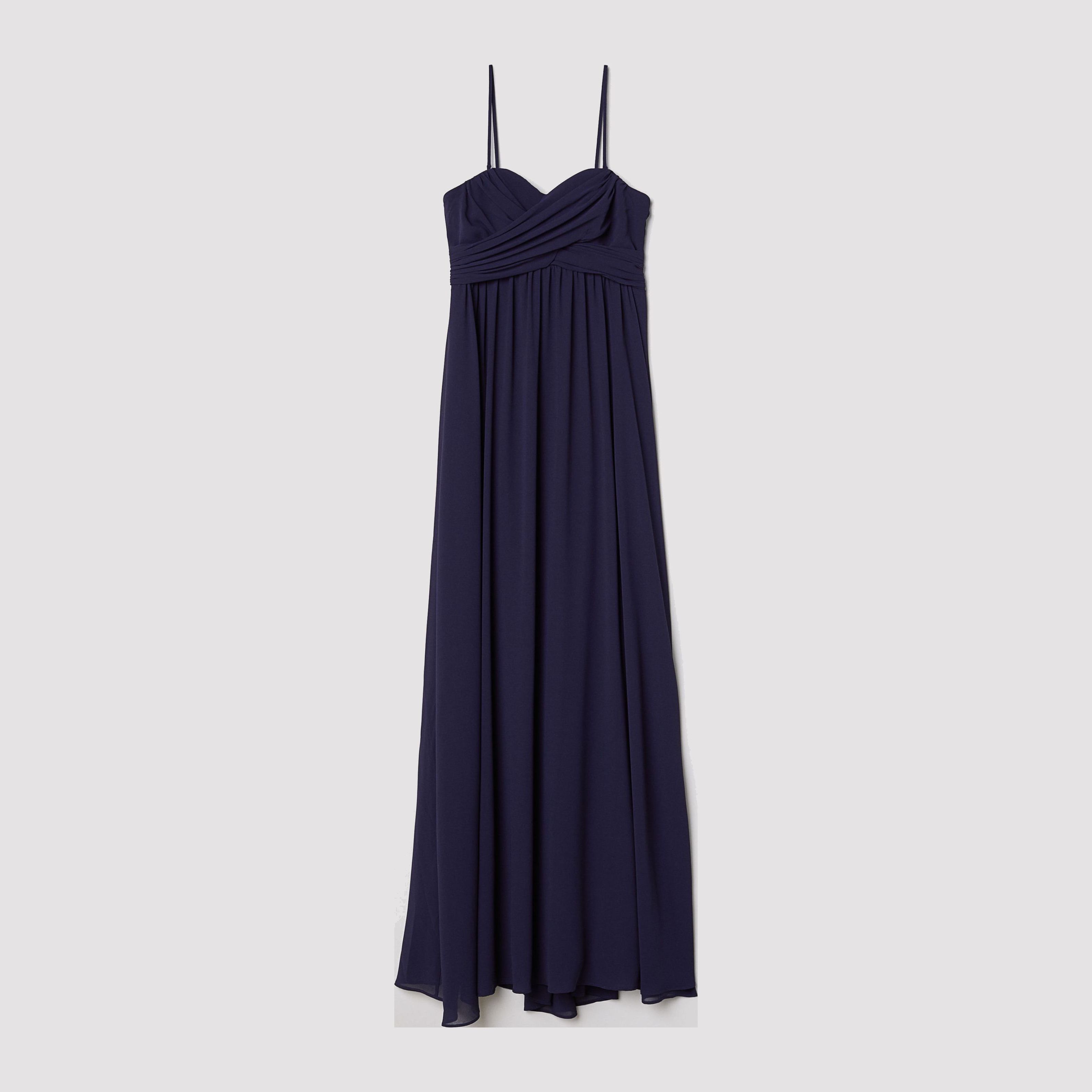 

Платье H&M 6080137-AAQJ 36 Темно-синее