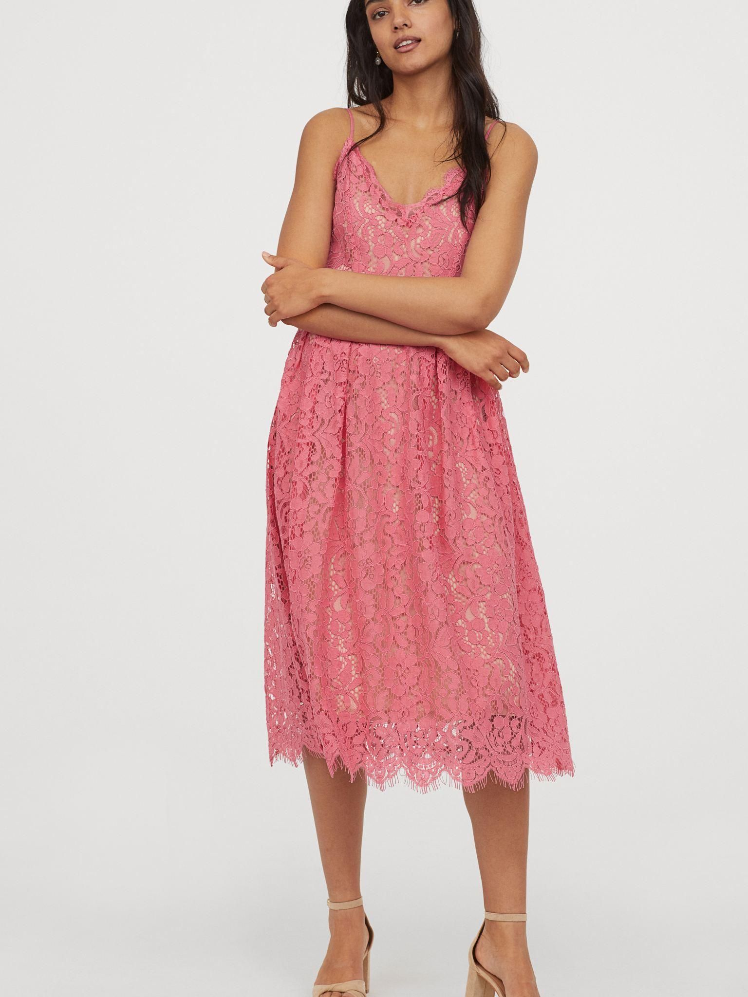 

Платье H&M 6080079-ACXV 32 Темно-розовое