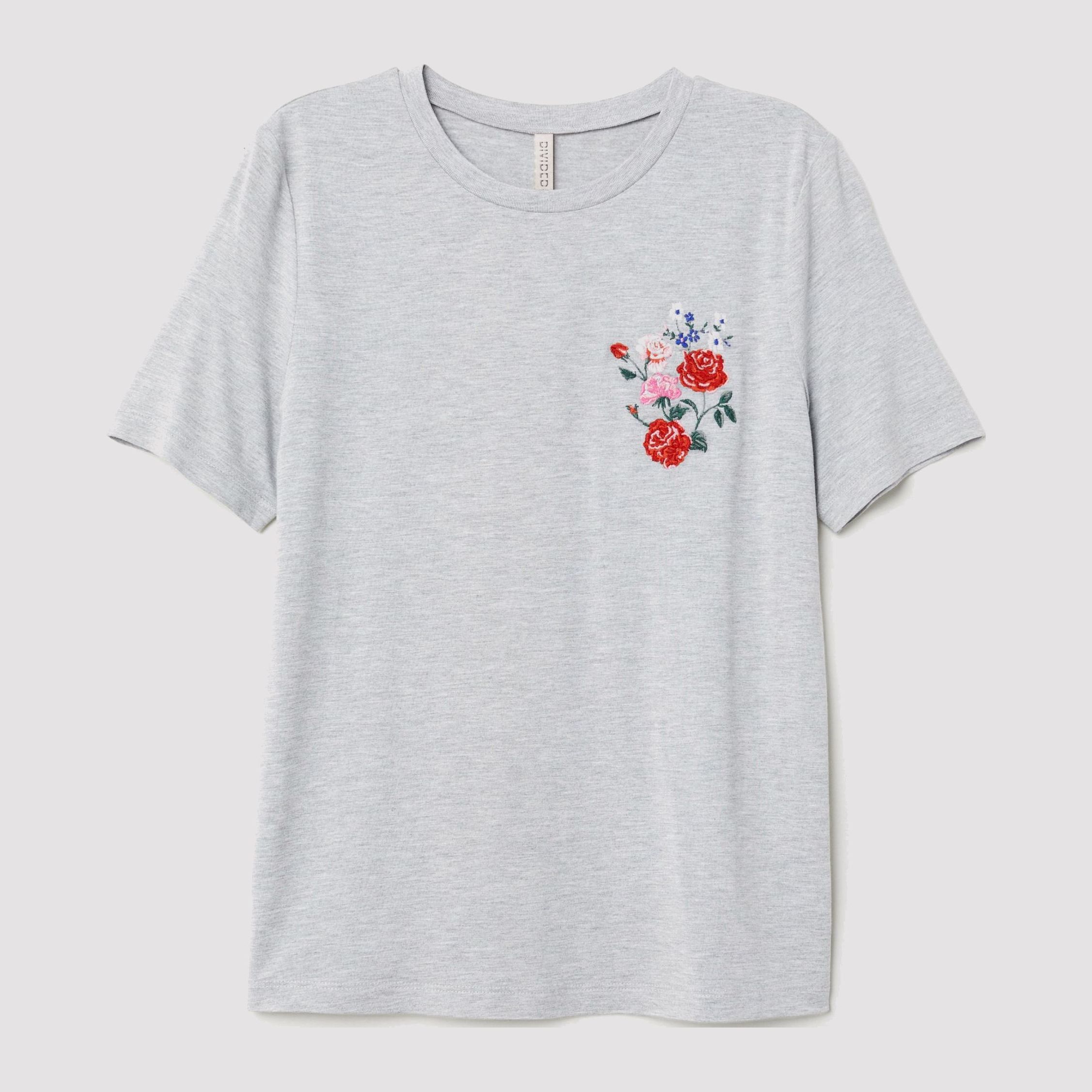 

Футболка H&M 6402588-AAQS L Серая