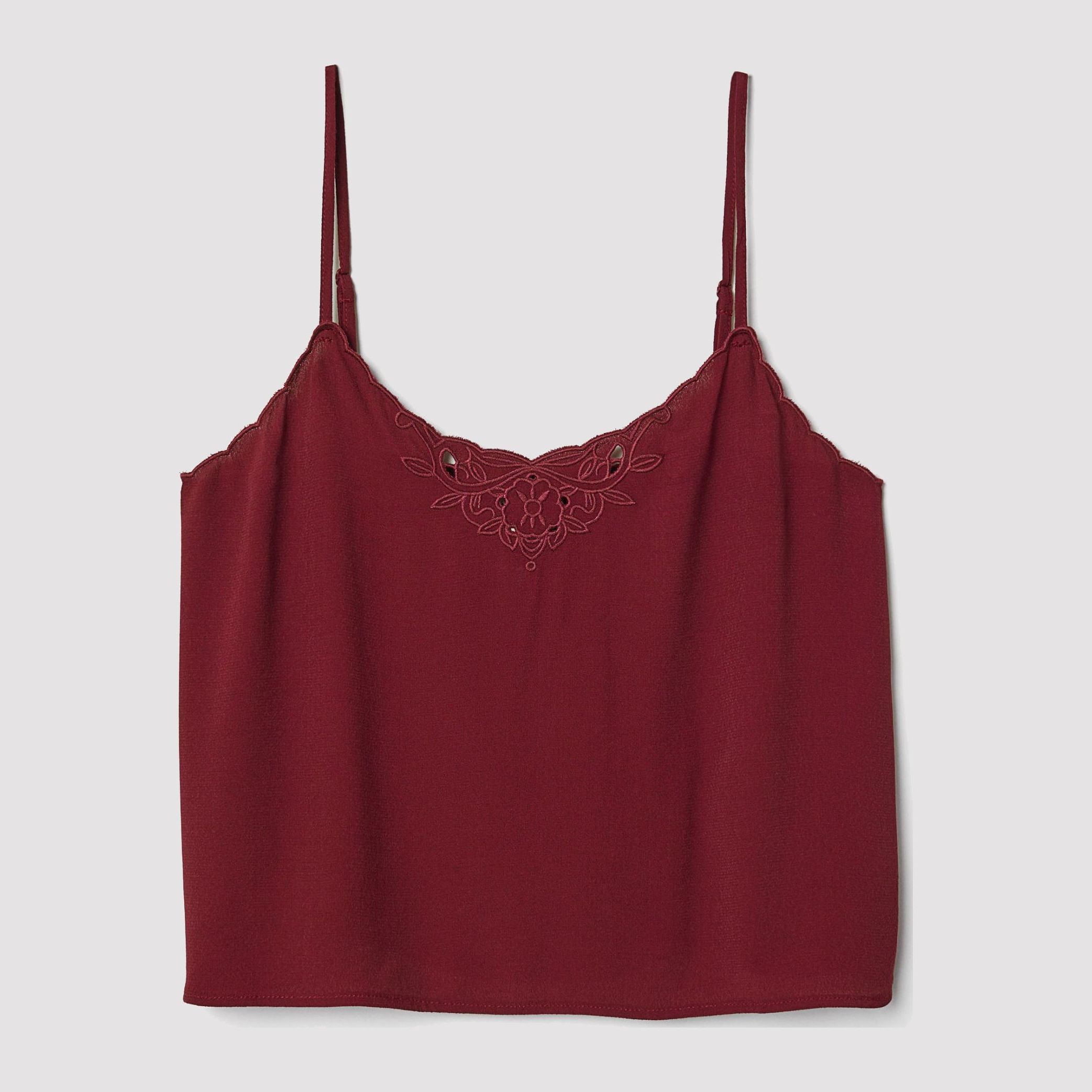 

Топ H&M 6402038-ACUK 38 Бордовый
