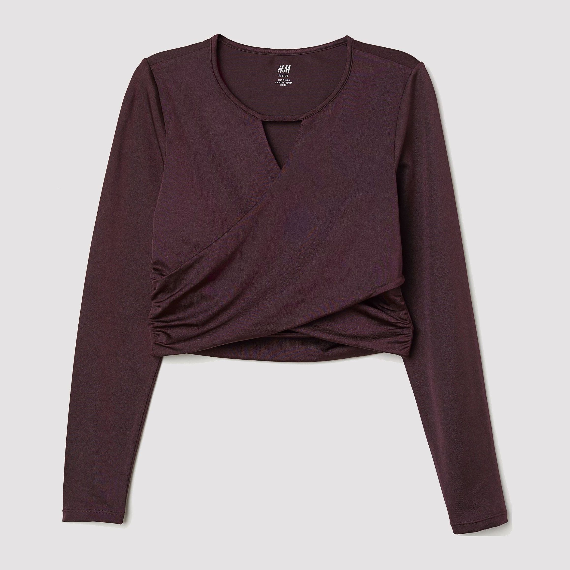 

Спортивный топ H&M 6035777-ACXX L Темно-фиолетовый