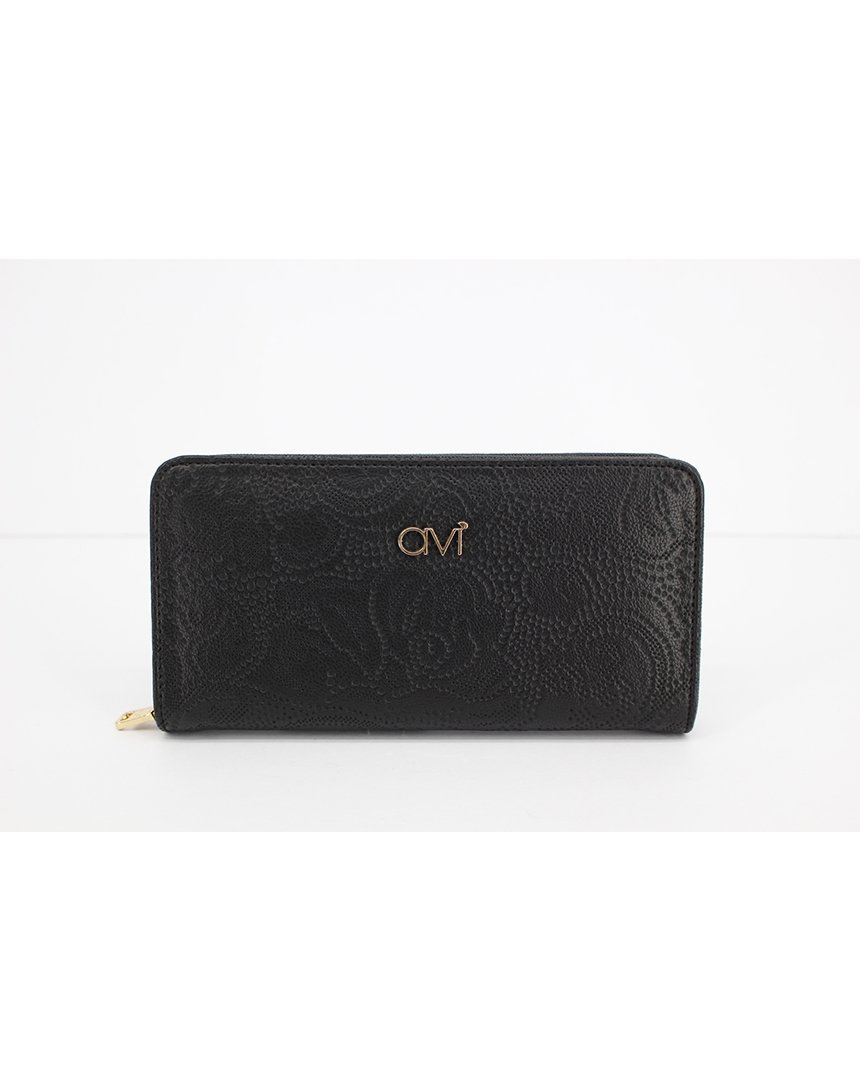 

Женское портмоне AVI с перфорированным узором пейсли One Size черный (avi001 black)
