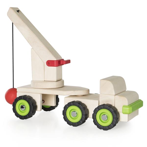 

Іграшкова машина Guidecraft Block Science Trucks Велика стінобитна машина (G7533)