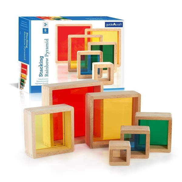 

Ігровий набір блоків Guidecraft Block Play Кольорова пірамідка (G5066)