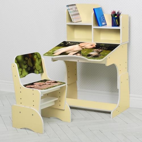 

Детская парта со стульчиком B 2071-90-2 (EN) Bambi. Домашние животные