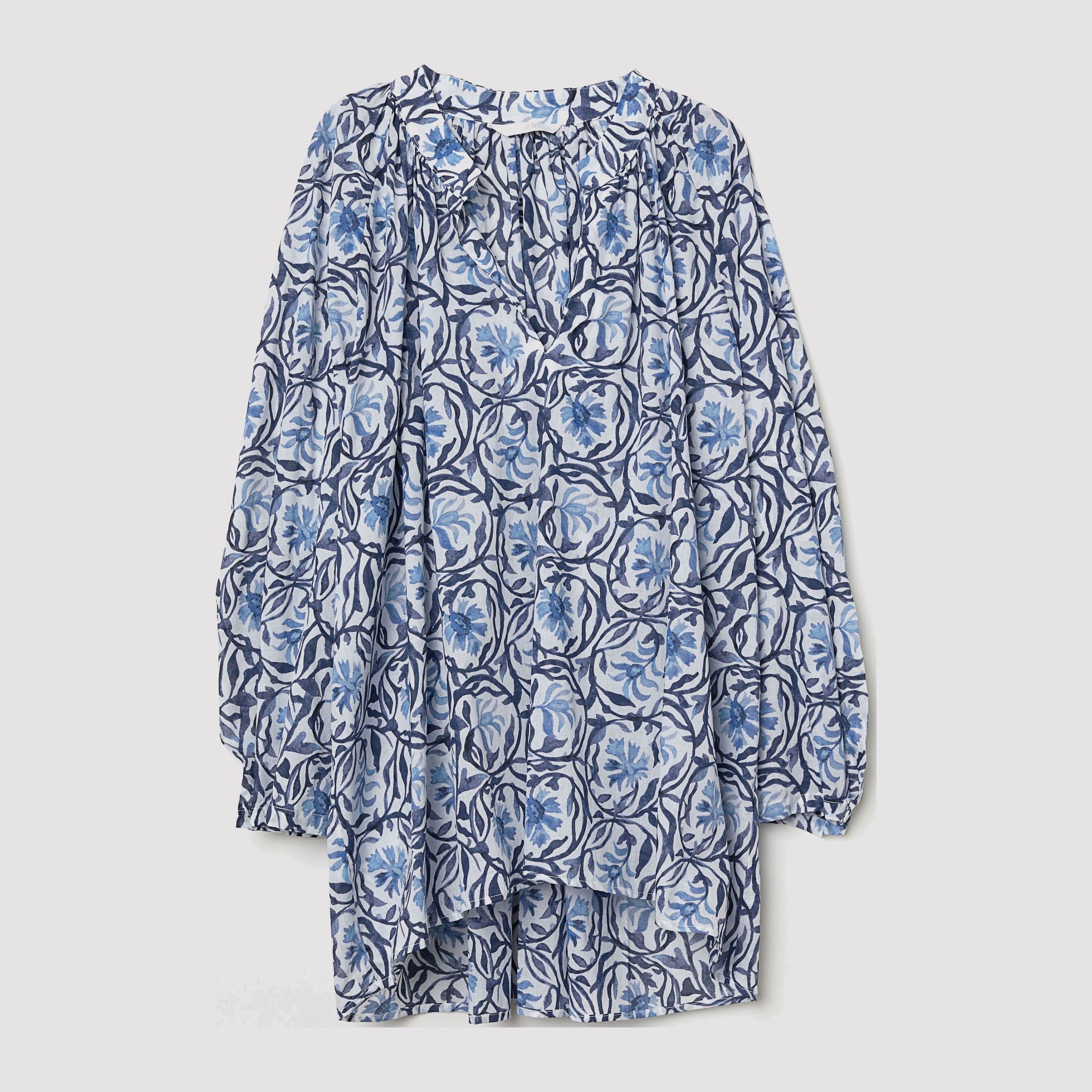 

Рубашка H&M 6396708-ACSA 38 Белая с синим