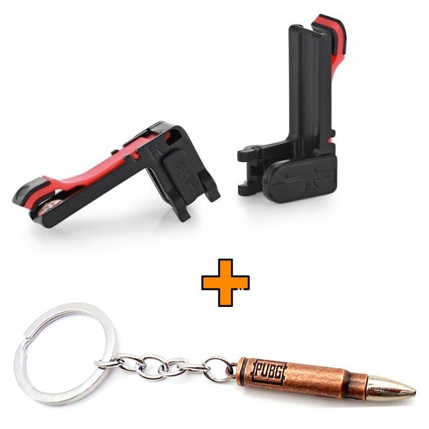

Игровые контроллеры Marpiel M24 (геймпад триггеры курки для смартфона для PUBG) + брелок патрон 7.62 mm