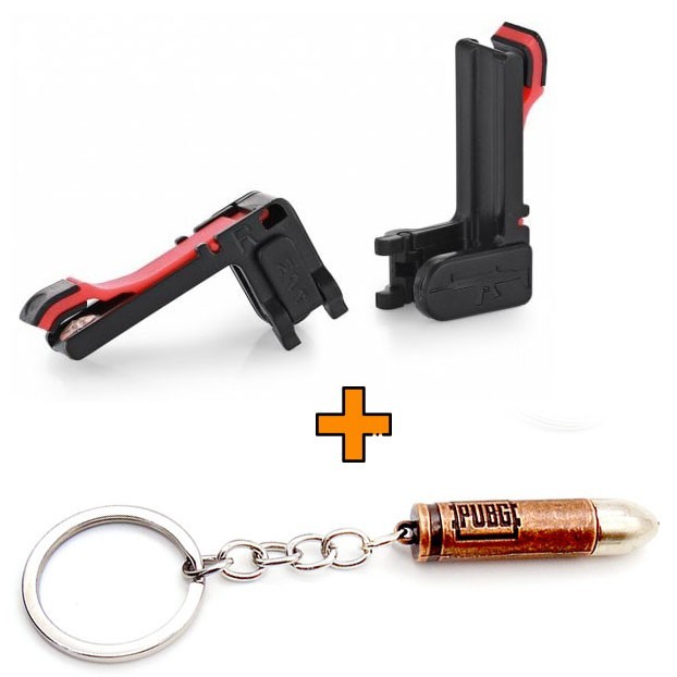 

Игровые контроллеры Marpiel M24 (геймпад триггеры курки для смартфона для PUBG) + брелок патрон 9 mm