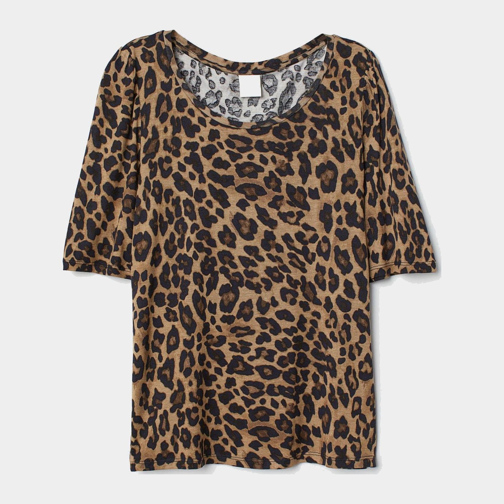 

Футболка H&M 7534519-AAON XS Леопардовая