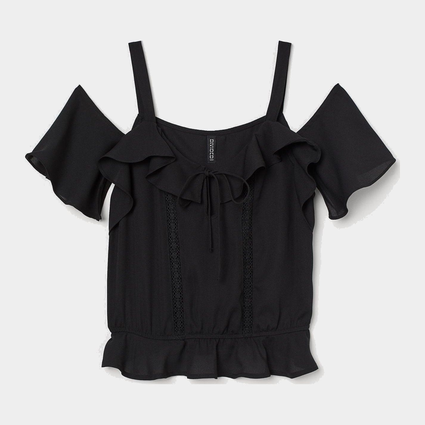 

Топ H&M 7523810-AAAD 44 Черный