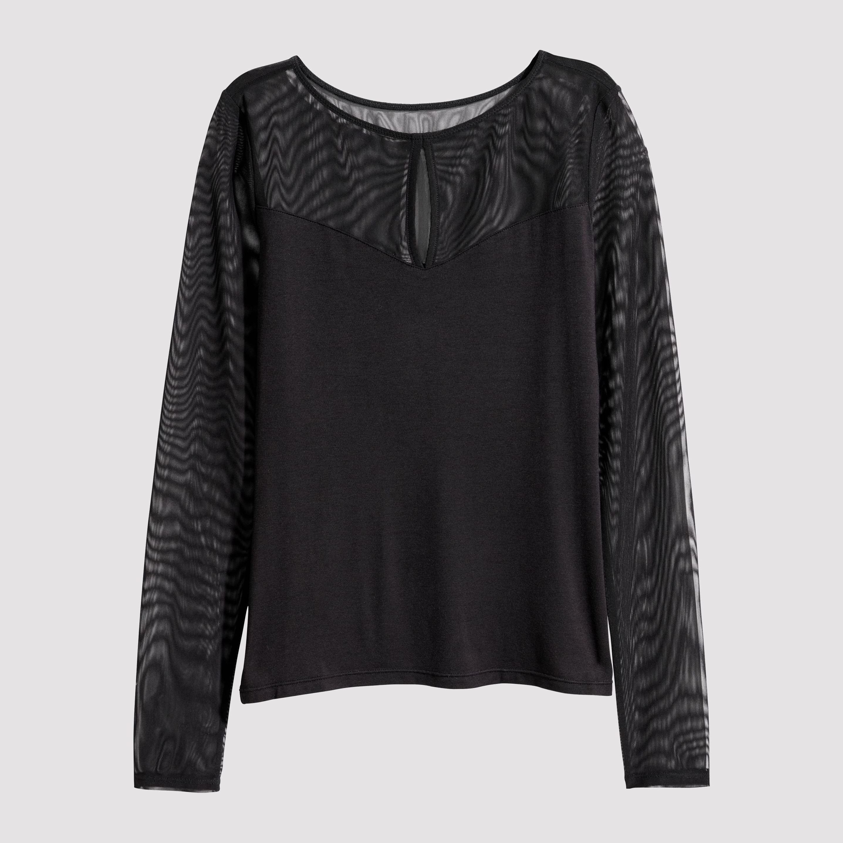 

Блузка H&M 6030137-AAAD XS Черная