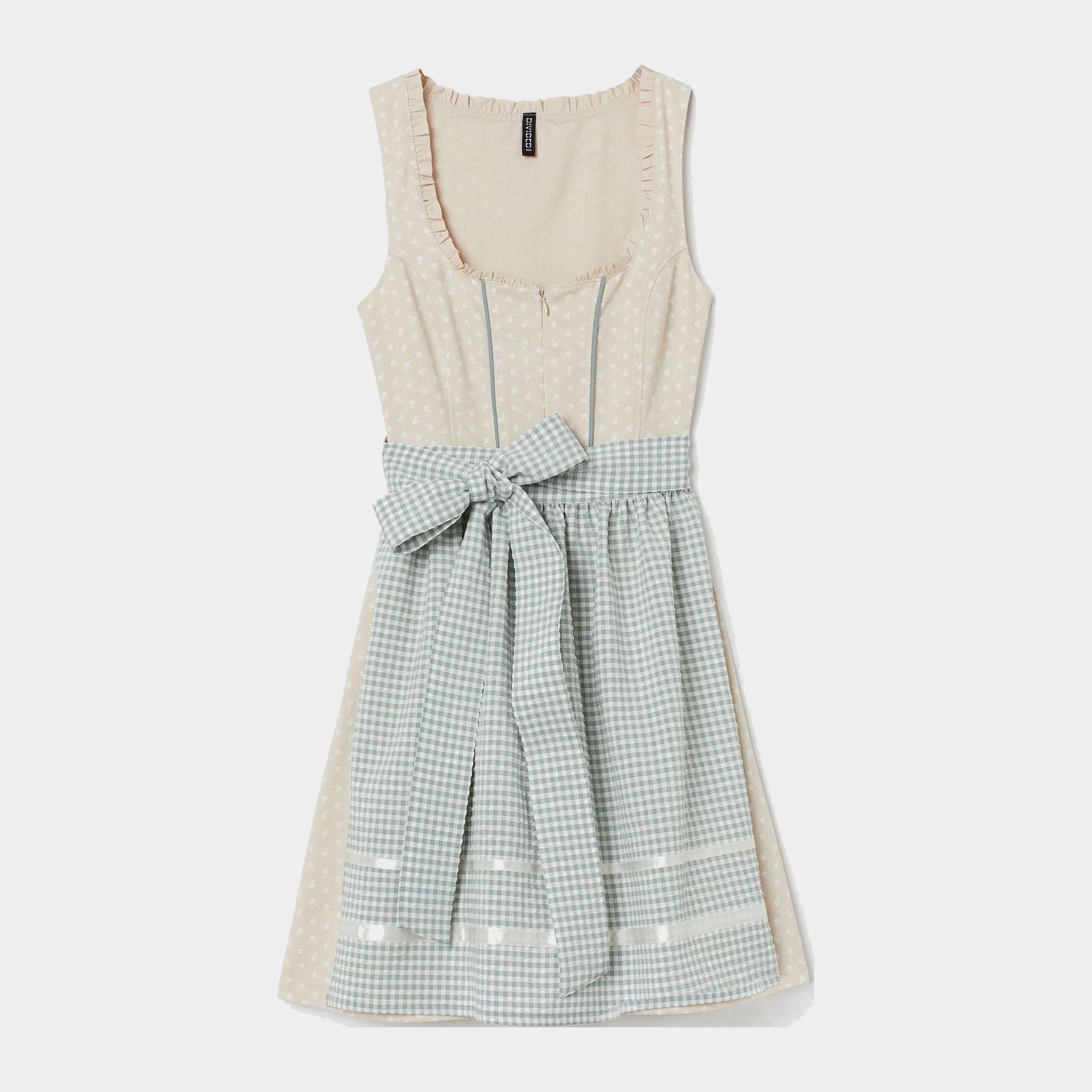 

Платье H&M 7404640-ACGI 40 Бежевое с серым