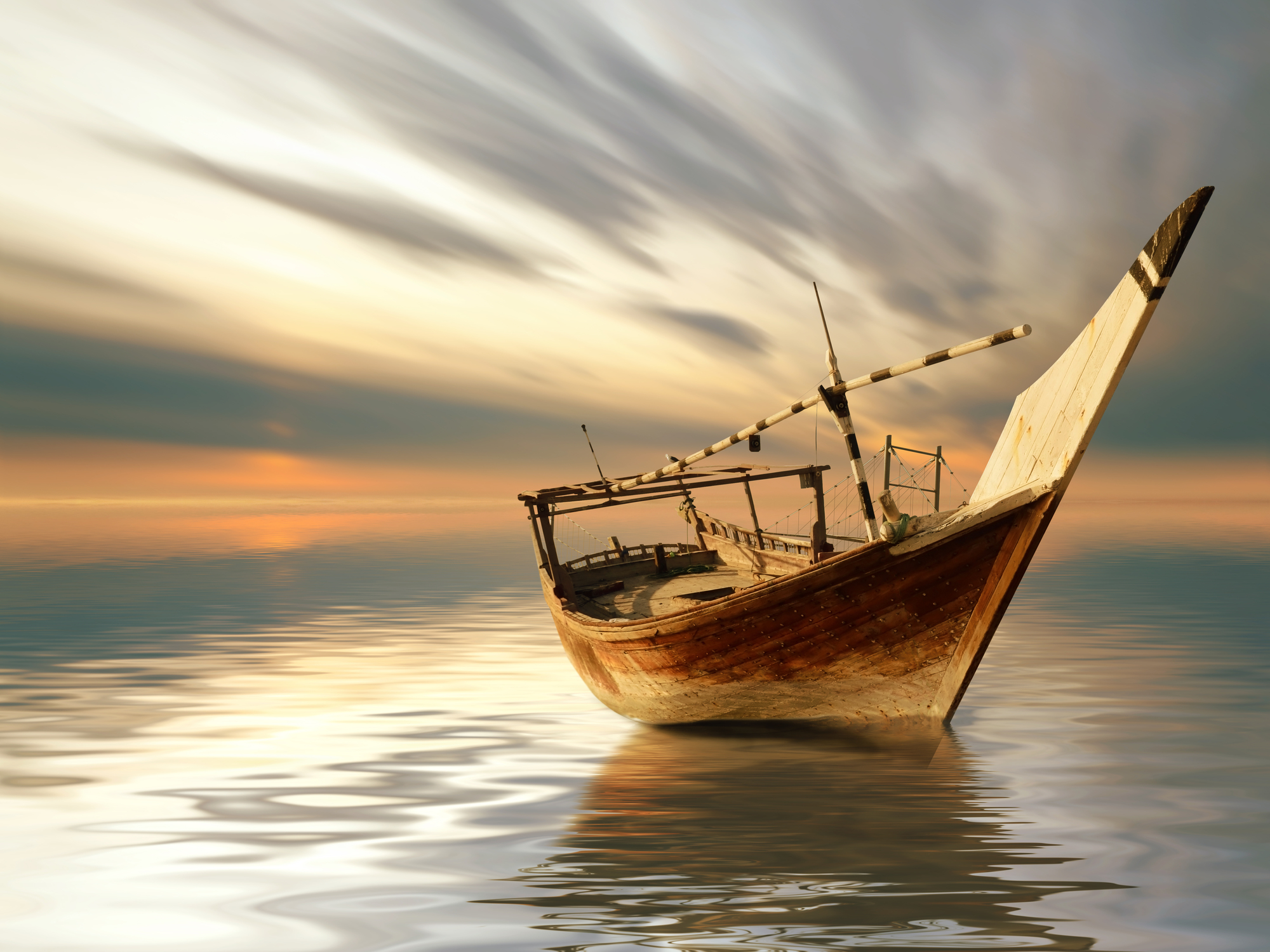 

Фотообои Море 'Лодочка' (4498) , Кожа