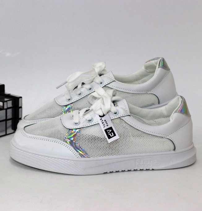 

Кроссовки женские сетка JIN LI MEI 523-2 38 24.0см белый