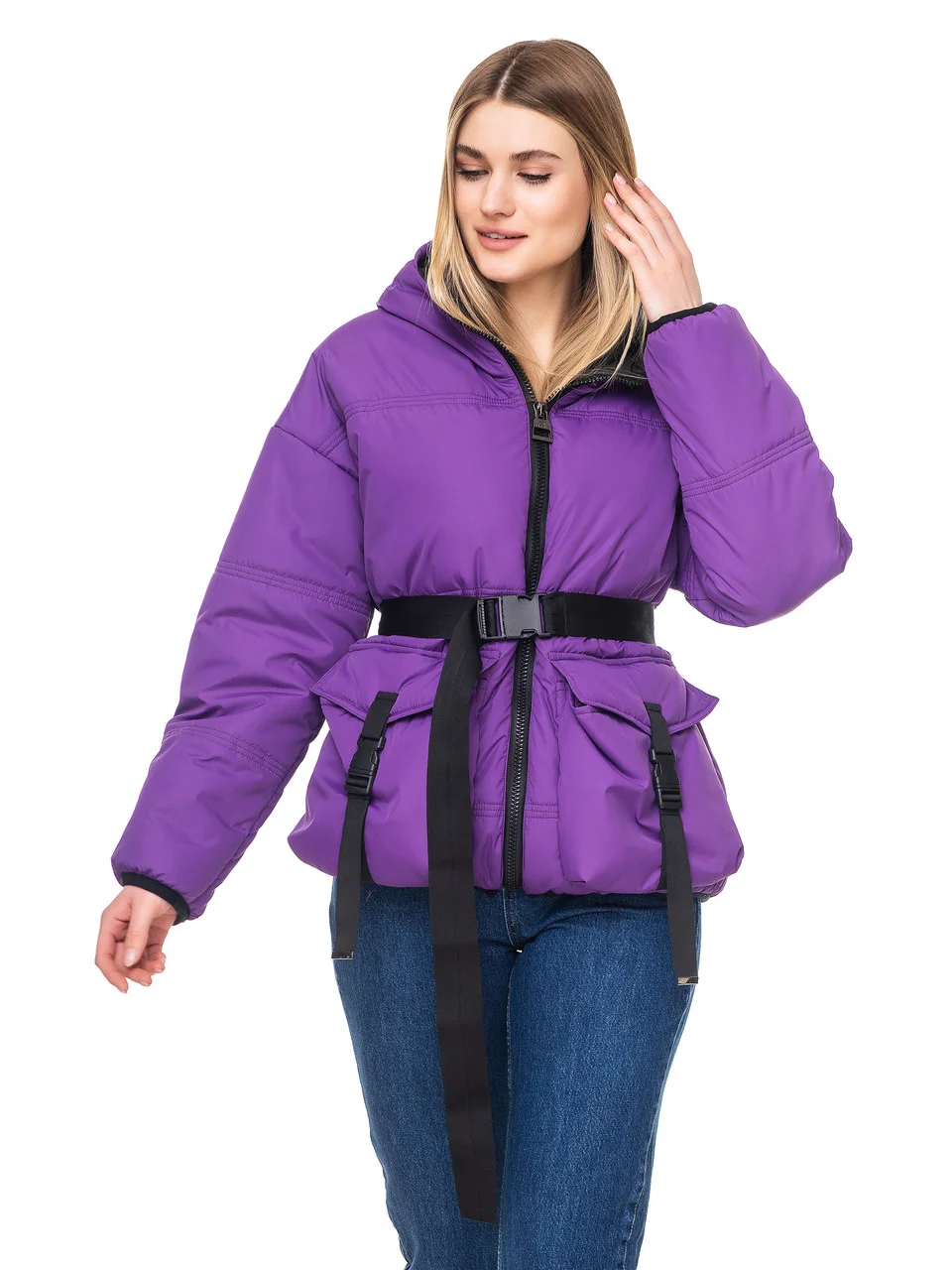 

Fashions • Демисезонная куртка Адриана Fashions 50-52 фиолетовый