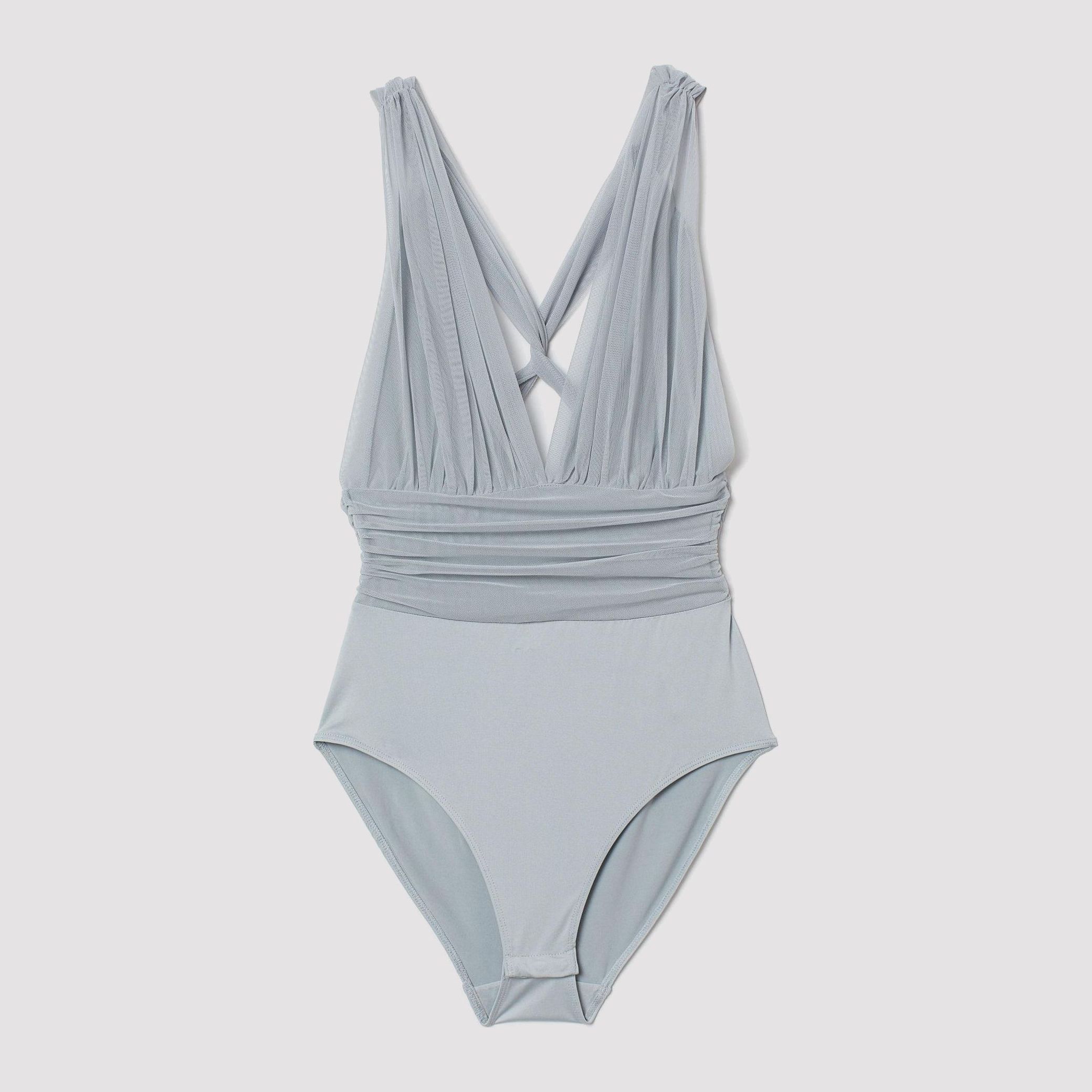 

Боди-блузка H&M 7176799-ABKU 38 Серая