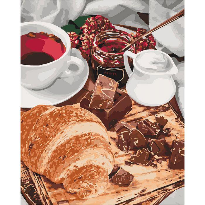

Картина по номерам Французский завтрак 40*50 В КОРОБКЕ Идейка КН5573