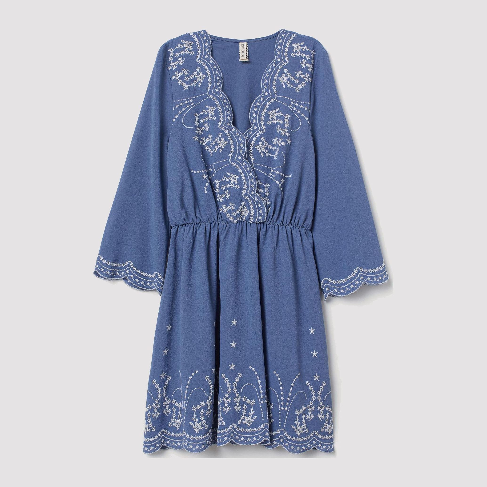 

Платье H&M 7088689-ACTH 40 Синее с белым