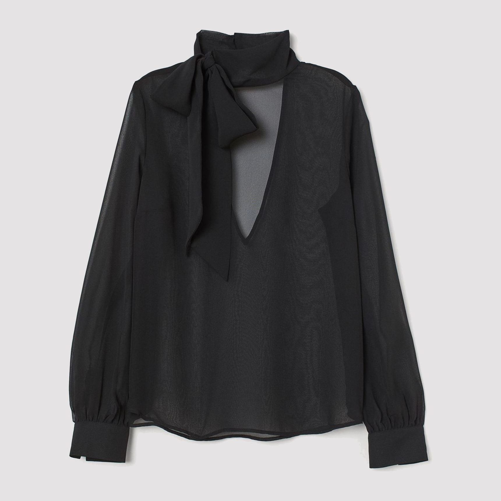 

Блузка H&M 8021590-AAAD 40 Черная