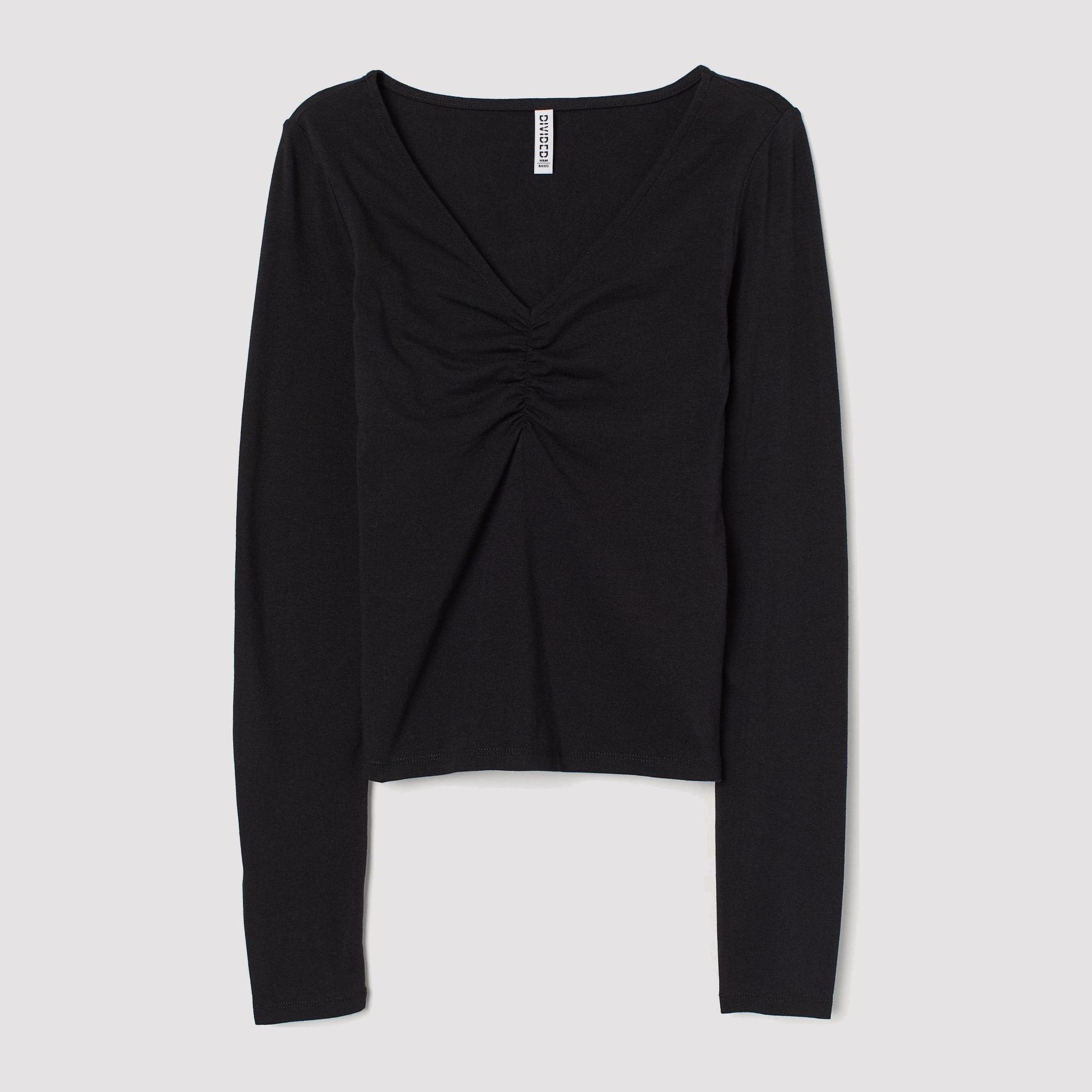 

Лонгслив H&M 8016730-AAAD M Черный
