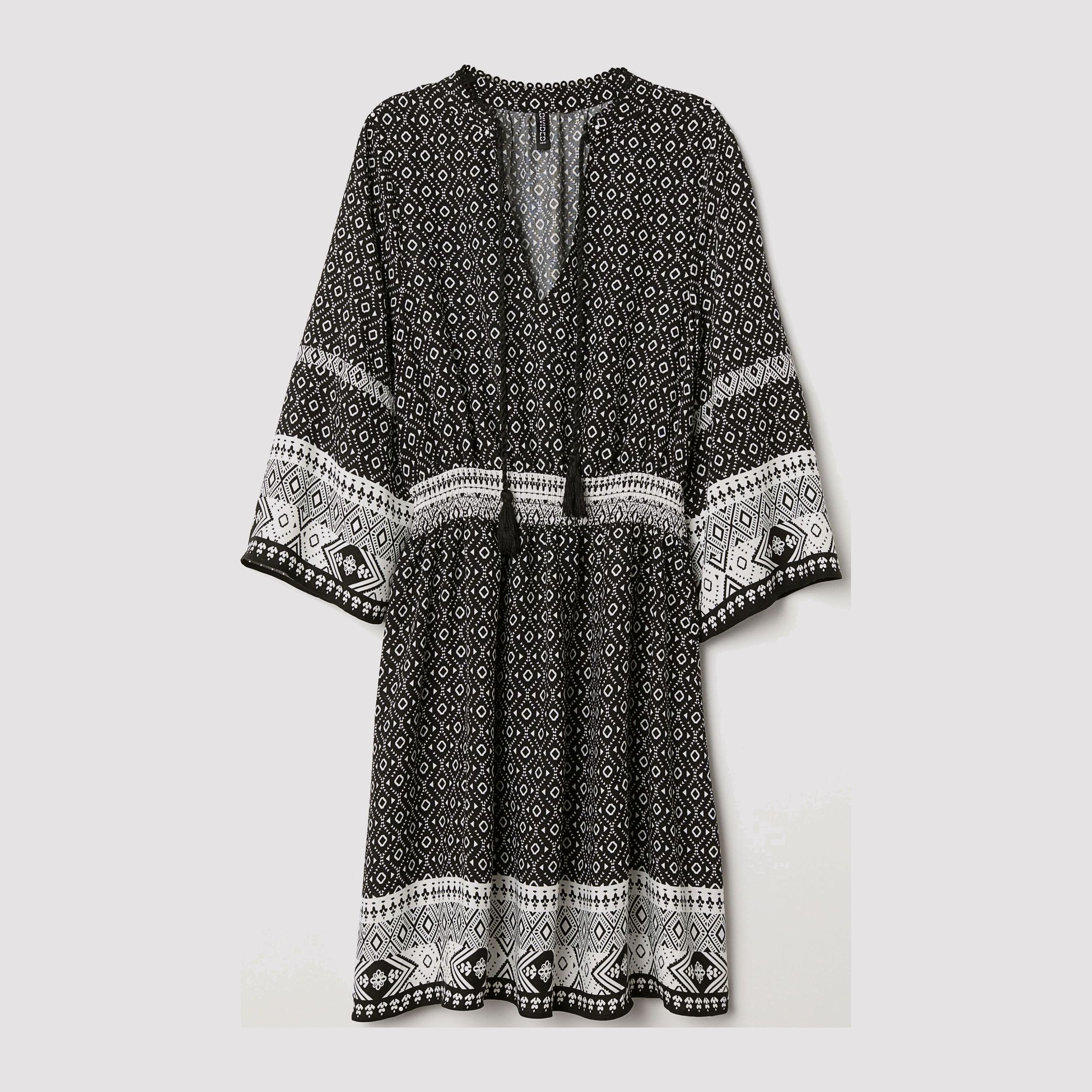 

Платье H&M 6878218-AAJI 40 Черное с белым