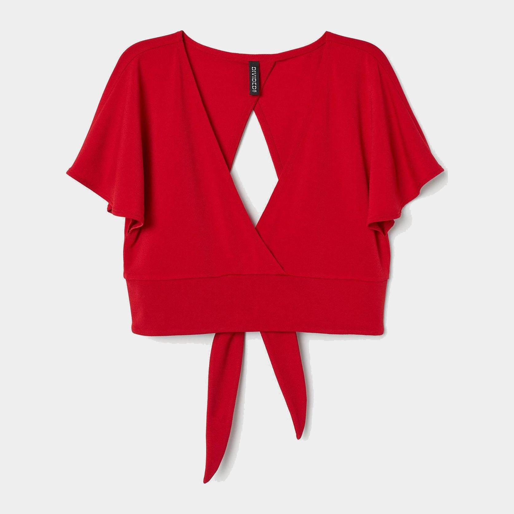 

Топ H&M 7613230-ACVF L Красный