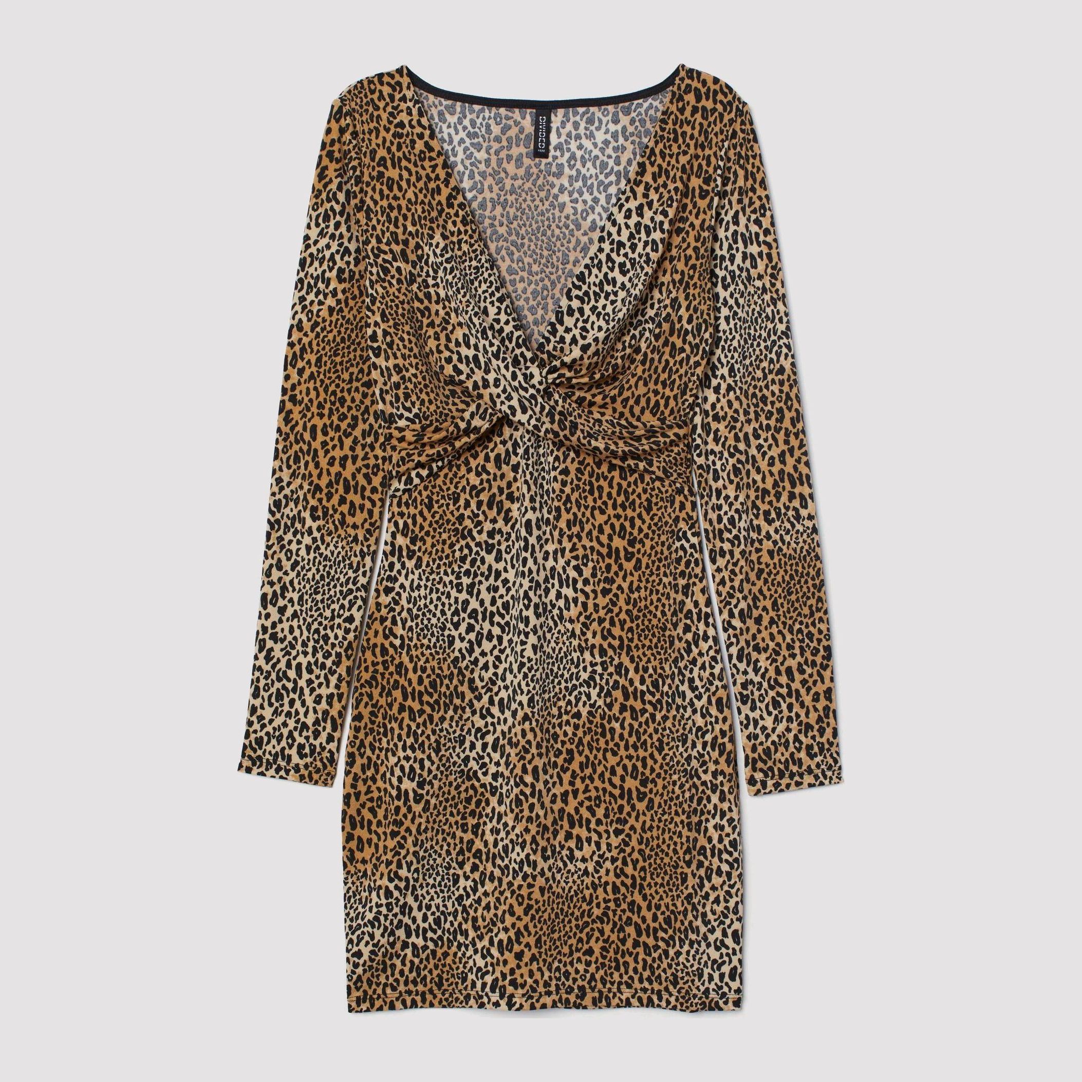 

Платье H&M 6850098-AAON 32 Леопардовое