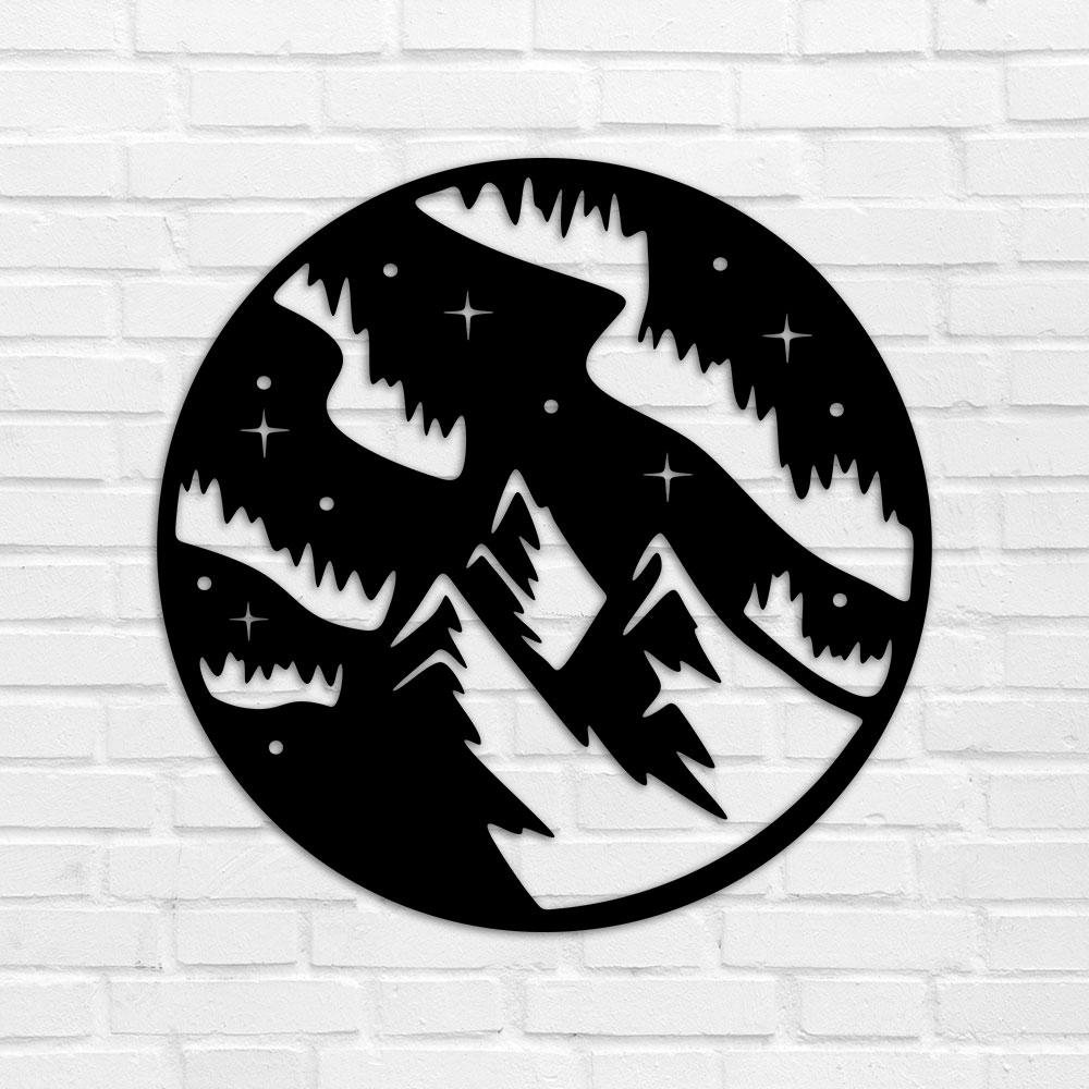 

Картина из дерева панно на стену резное Звёздное небо TWD WALL70006М 50х50см Черный Пейзаж / природа Квадрат Без рамы