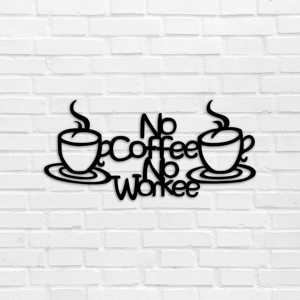 

Картина из дерева панно на стену резное No Coffee no Workee TWD WALL60001М 50х24см Черный Натюрморт Горизонтальная Без рамы