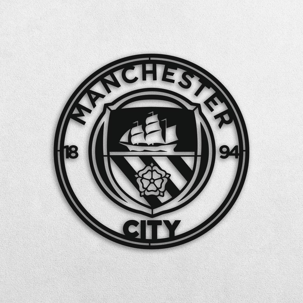 

Картина из дерева панно на стену резное FC Manchester City TWD WALL51005 40х40см Черный Спорт Квадрат Без рамы