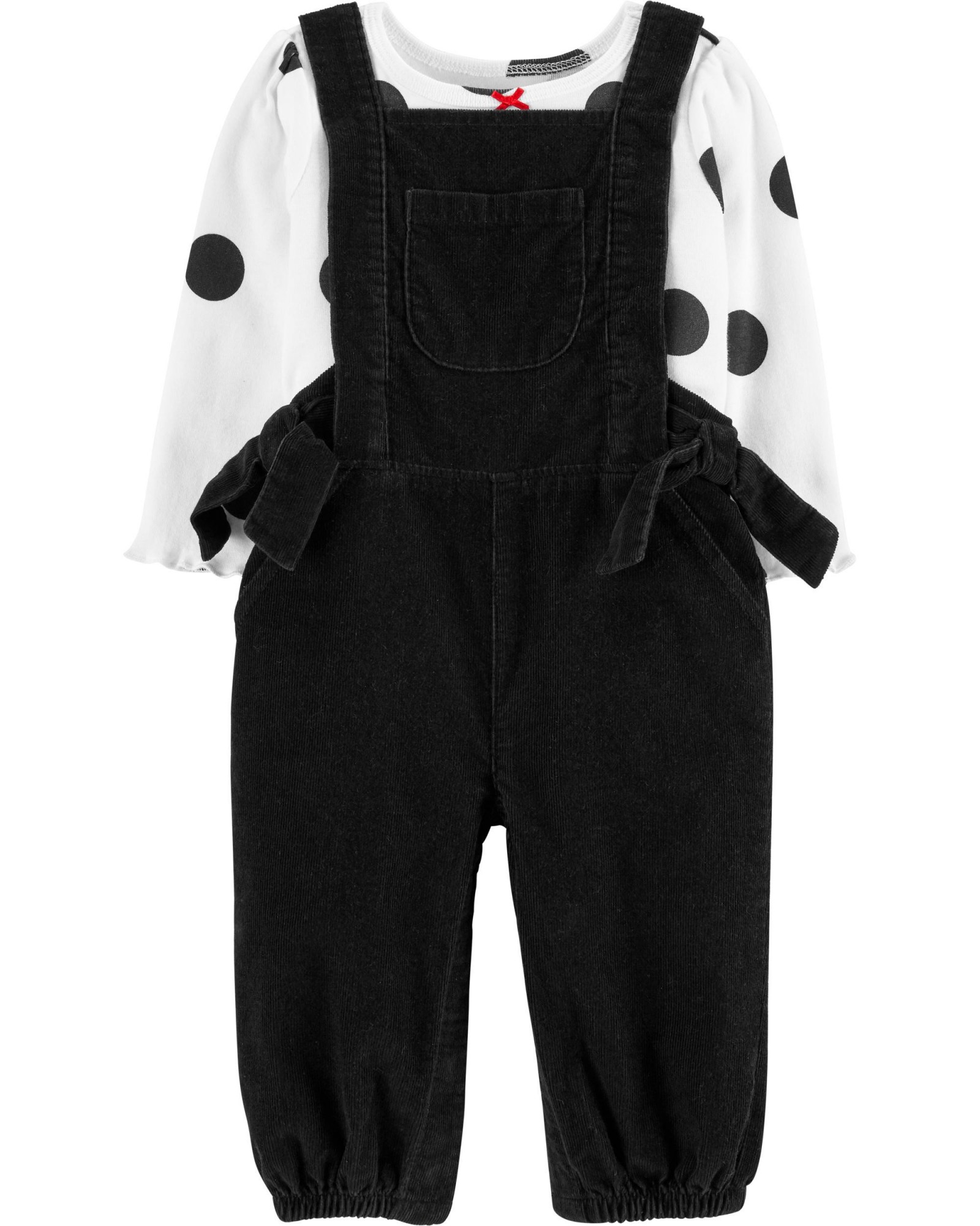 

Комплект (комбинезон + реглан) Carters 76-81 см Черный с белым