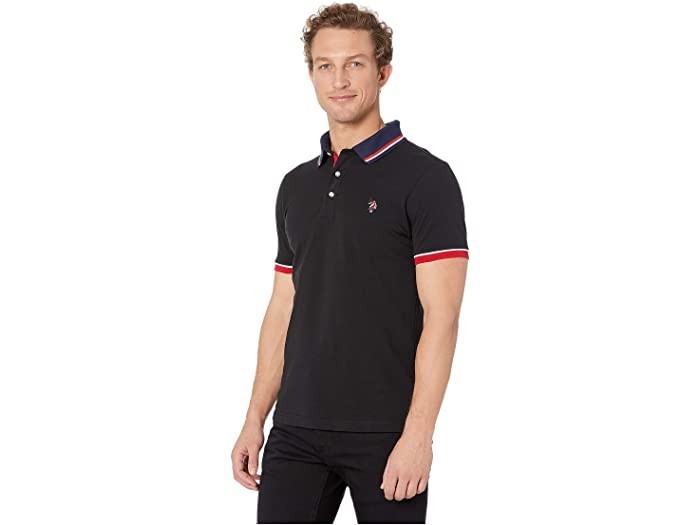 

Поло U.S. Polo ASSN AE100-142  Черное Slim Fit, Поло U.S. Polo ASSN AE100-142 L Черное Slim Fit