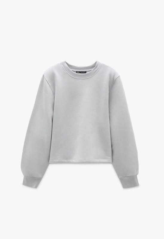 

Утеплённый свитшот ZARA L Серый жемчуг
