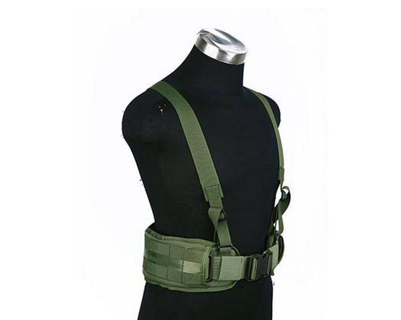 

Тактический пояс молле с подтяжками Shark Gear Molle Cummerbund with Y-shape Suspender 30002002, 900D Medium, Олива