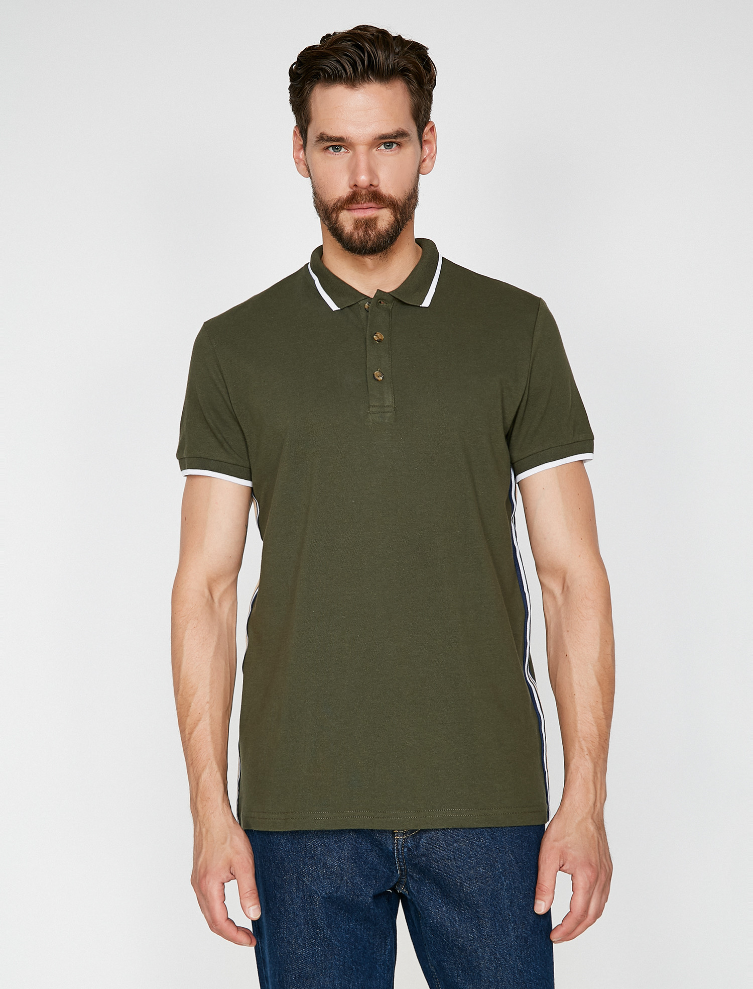 

Поло Koton 9YAM11194LK-890 S Khaki