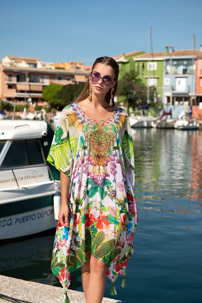 

Пляжная туника пончо Indiano 21NI-307 SH  Принт, Пляжная туника пончо Indiano 21NI-307 SH One Size Принт