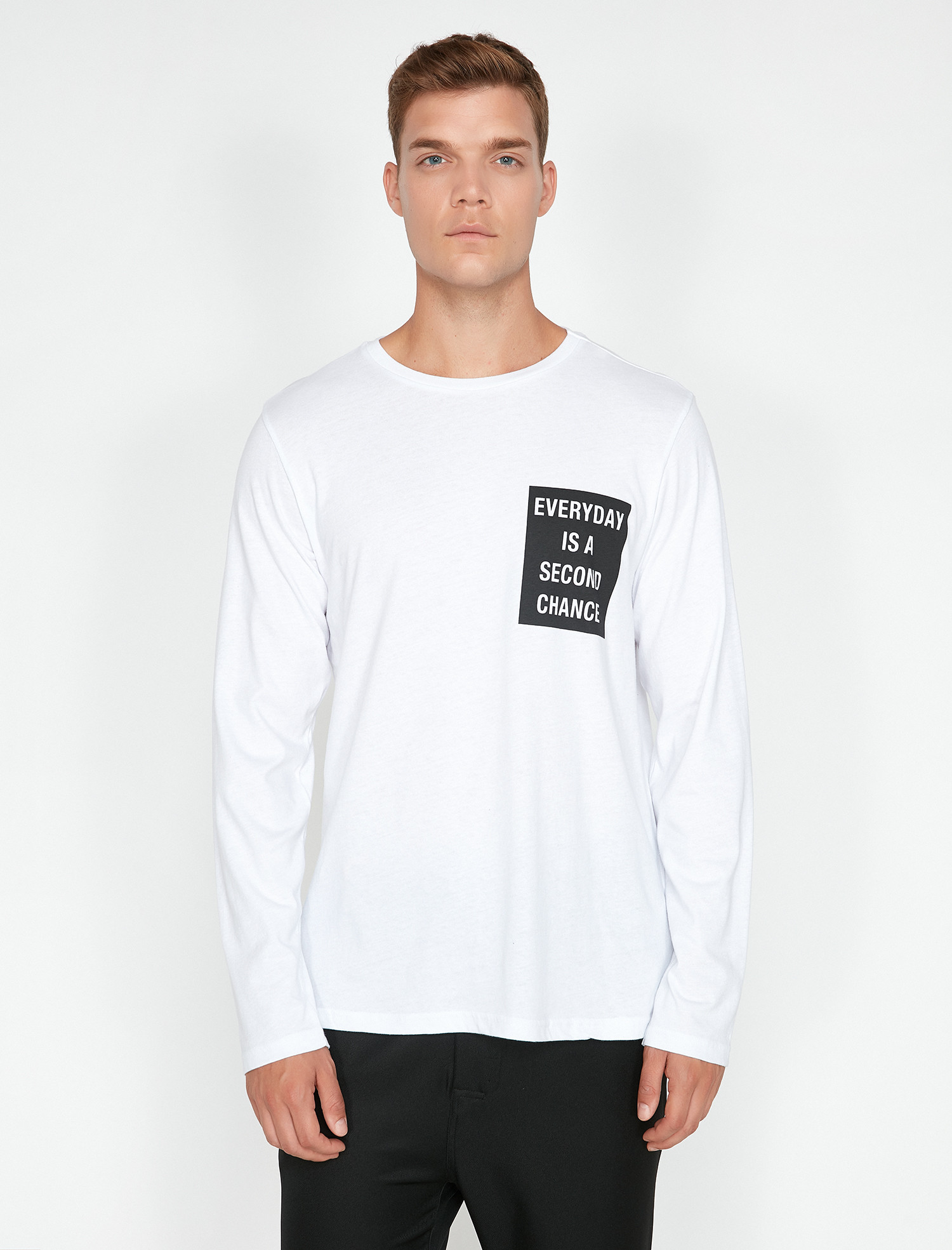 

Лонгслив Koton 0KAM11552MK-000 S White