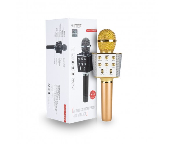 

Микрофон DM Караоке WS1688 Золото