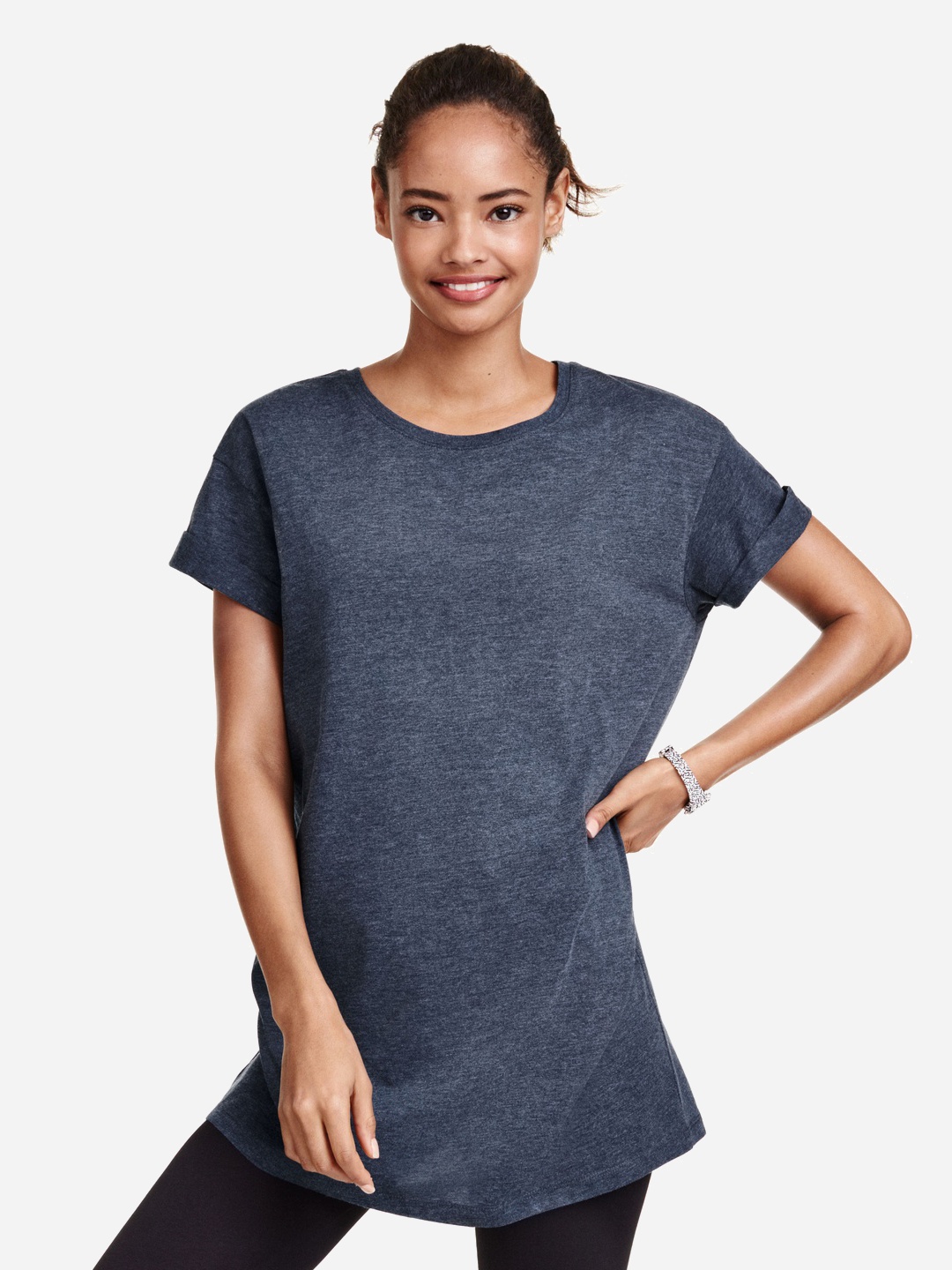 

Футболка H&M 0240670_син.мел_01  Синяя, Футболка H&M 0240670_син.мел_01 S Синяя