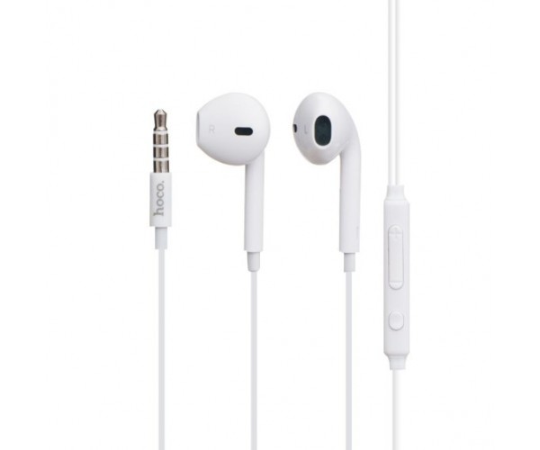 

Наушники MP3 Hoco M55 Memory sound wire with mic White