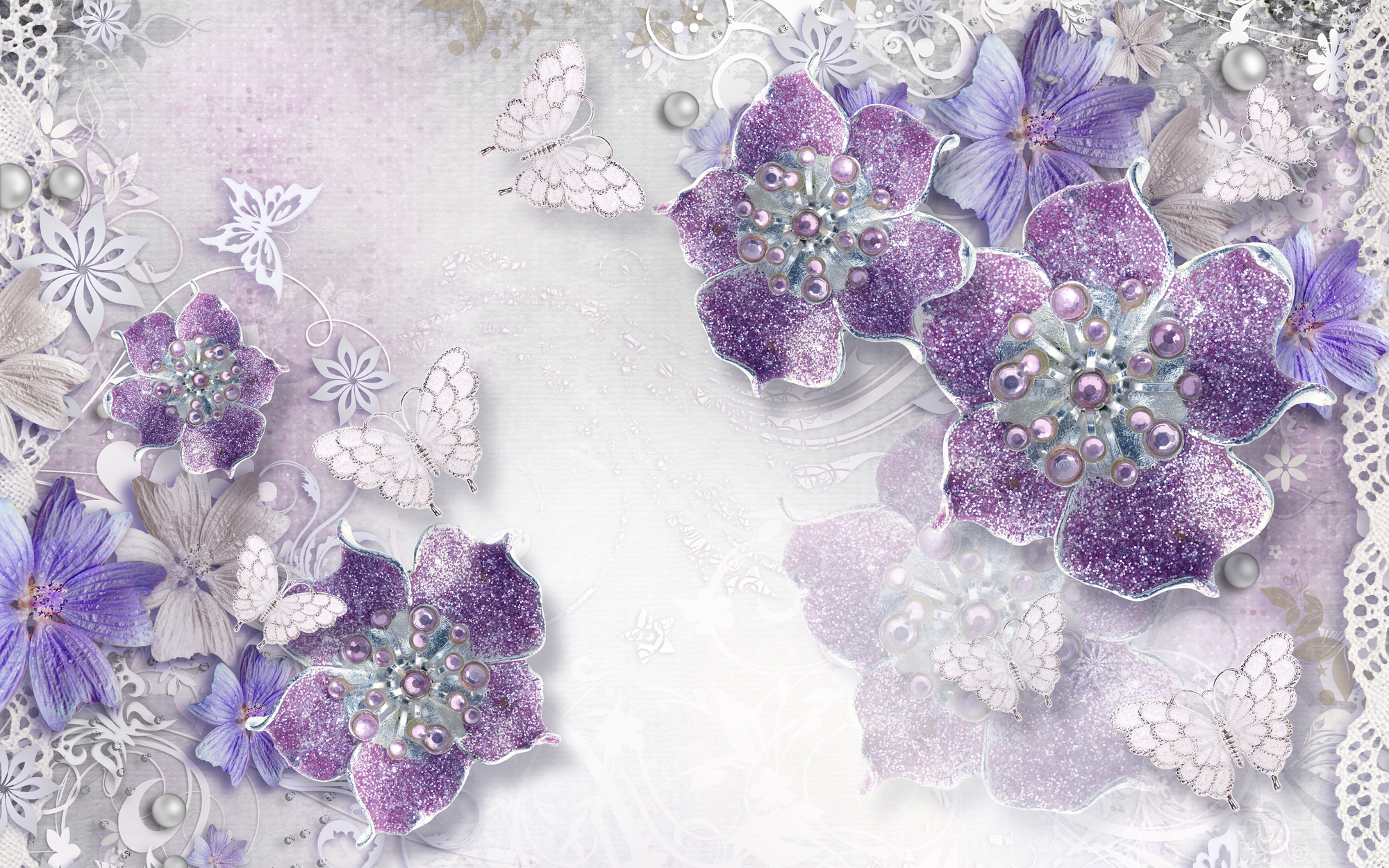 

Фотообои Цветы 'Драгоценные цветы' (4797) , Деко