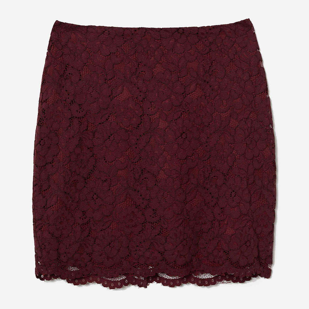 

Юбка H&M 0679606_01  Бордовая, Юбка H&M 0679606_01 34 Бордовая