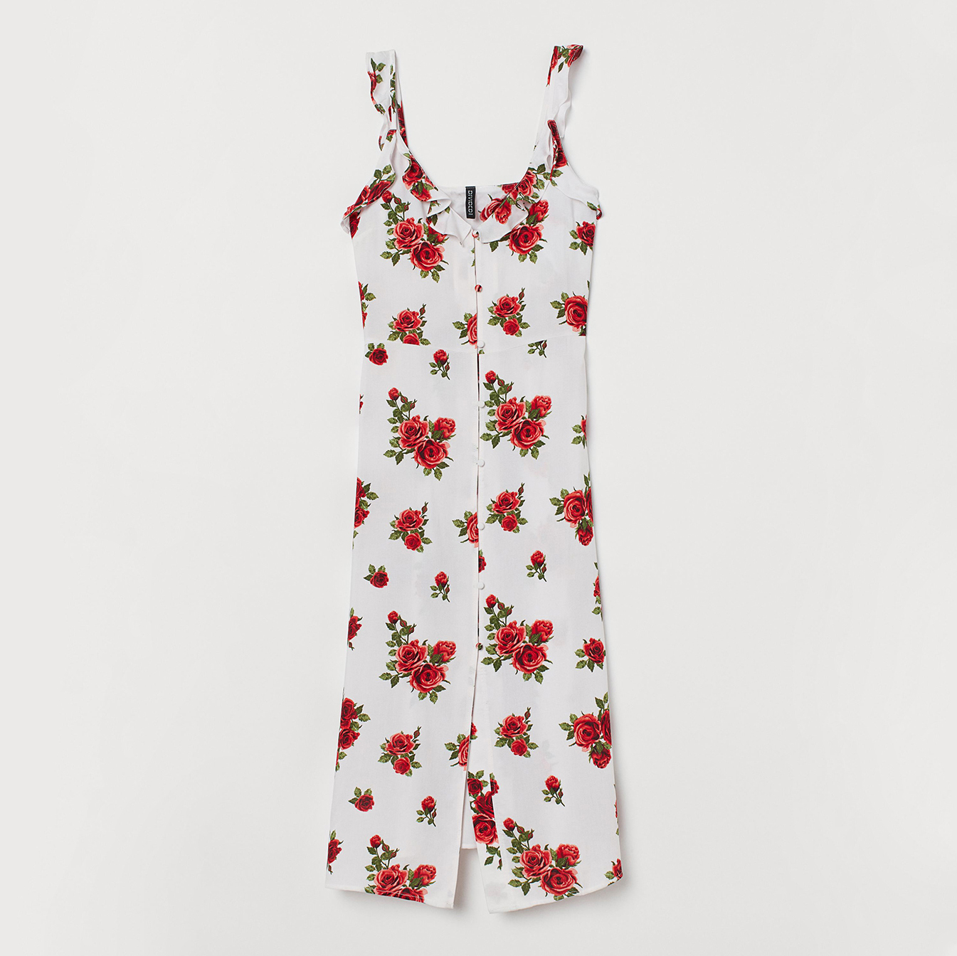 

Сарафан H&M 0727612 38 Белый с красным и зеленым
