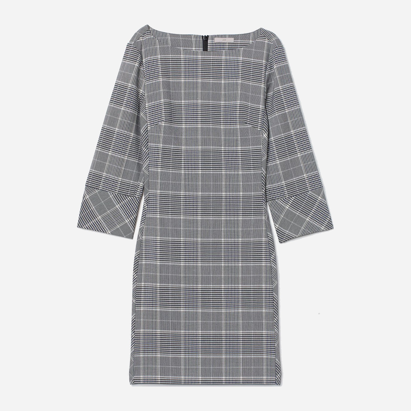

Платье H&M 0724773_клет 38 Серое