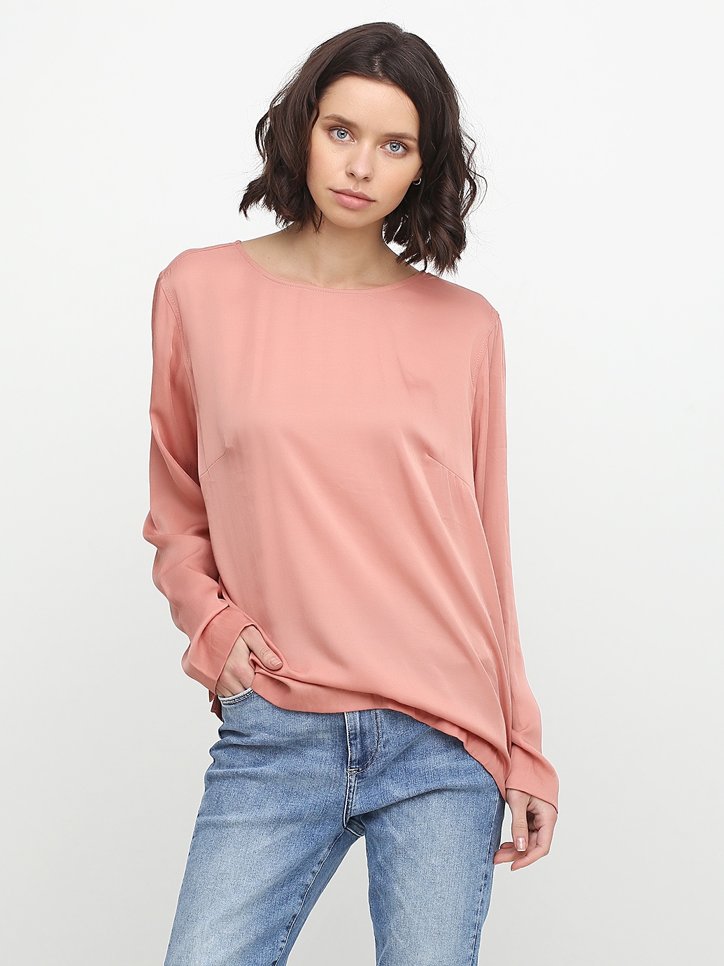 

Блузка H&M 4632725 38 Бежевая пудра