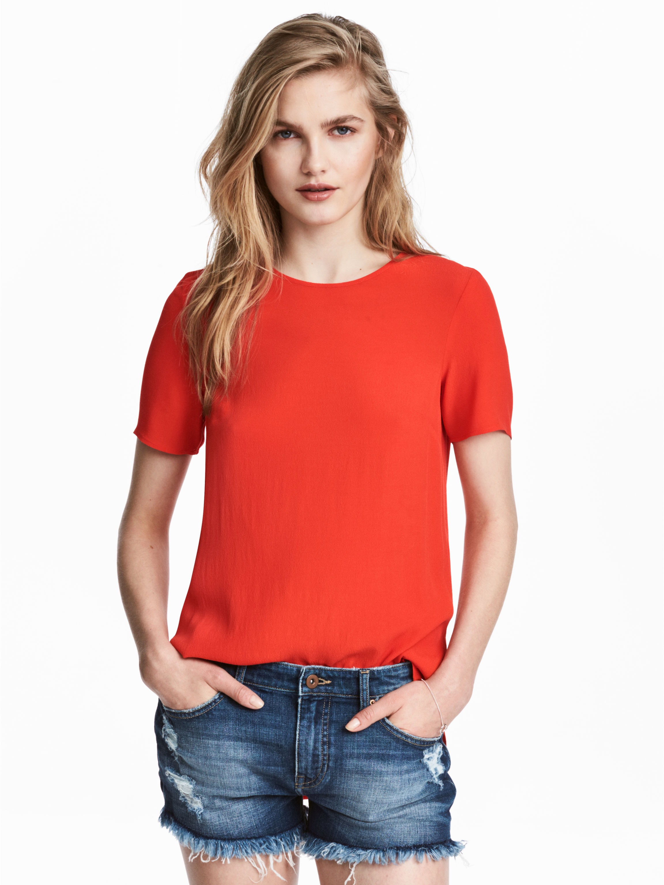 

Блузка H&M 4442615 40 Красная