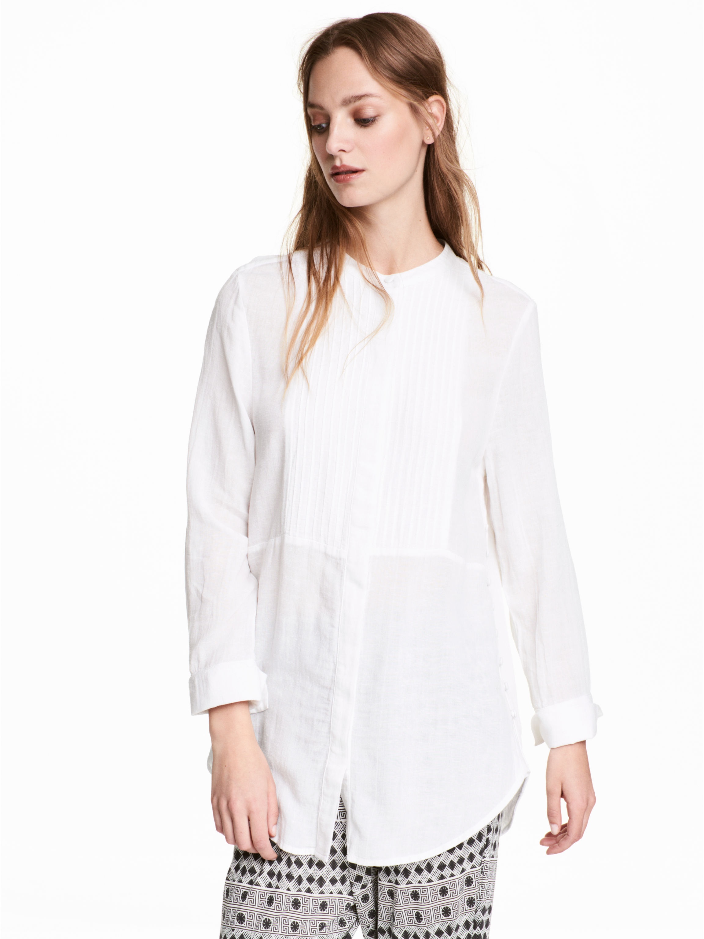 

Блузка H&M 5364986 36 Натуральная белая